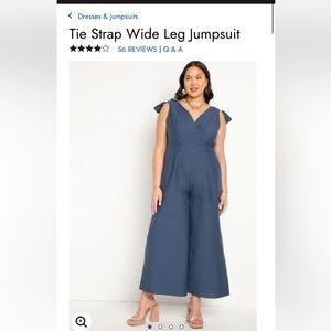 Wide leg jumpsuit